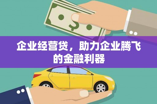 三门峡企业经营贷，助力企业腾飞的金融利器