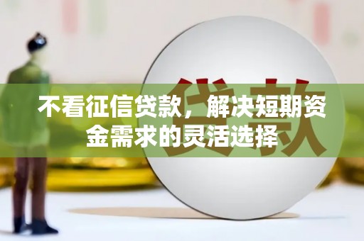 三门峡不看征信贷款，解决短期资金需求的灵活选择