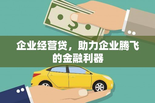 三门峡企业经营贷，助力企业腾飞的金融利器