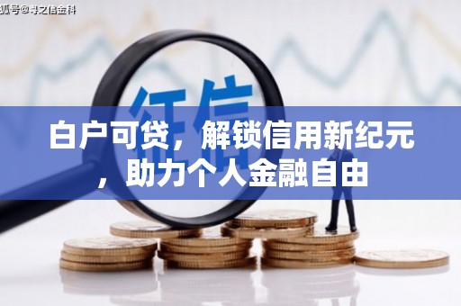 三门峡白户可贷，解锁信用新纪元，助力个人金融自由