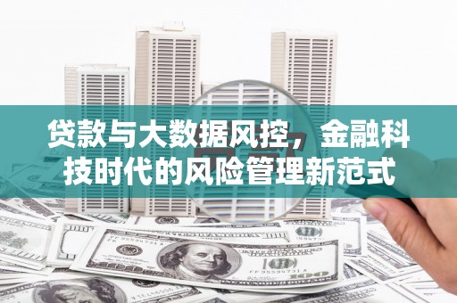 三门峡贷款与大数据风控，金融科技时代的风险管理新范式