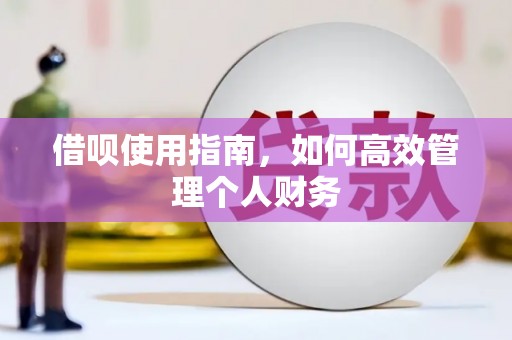三门峡借呗使用指南，如何高效管理个人财务
