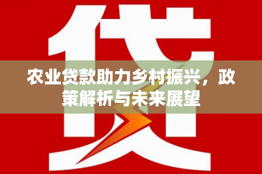 三门峡农业贷款助力乡村振兴，政策解析与未来展望