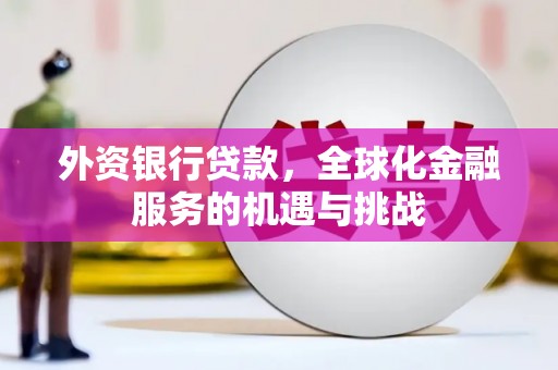 三门峡外资银行贷款，全球化金融服务的机遇与挑战
