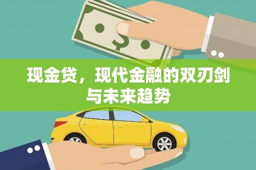 三门峡现金贷，现代金融的双刃剑与未来趋势