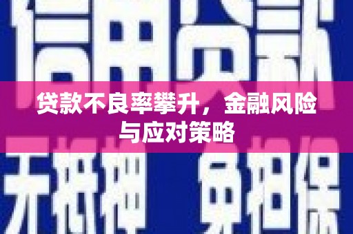 三门峡贷款不良率攀升，金融风险与应对策略
