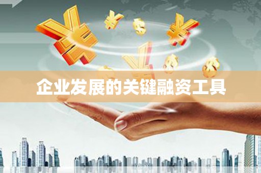 三门峡企业发展的关键融资工具