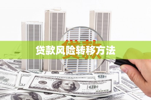 三门峡贷款风险转移方法