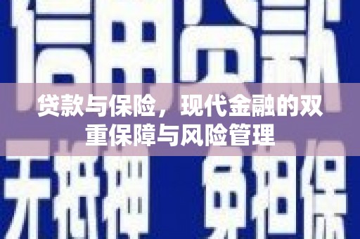 三门峡贷款与保险，现代金融的双重保障与风险管理