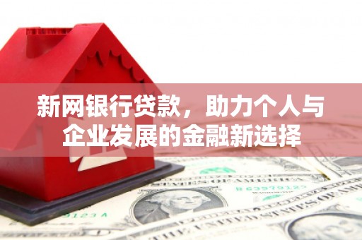 三门峡新网银行贷款，助力个人与企业发展的金融新选择
