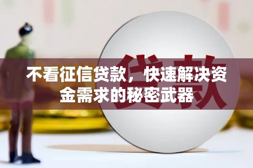 三门峡不看征信贷款，快速解决资金需求的秘密武器