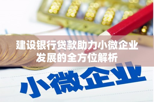 三门峡建设银行贷款助力小微企业发展的全方位解析