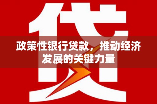 三门峡政策性银行贷款，推动经济发展的关键力量
