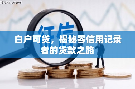 三门峡白户可贷，揭秘零信用记录者的贷款之路