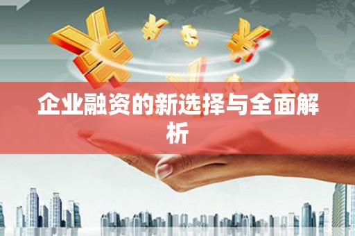 三门峡企业融资的新选择与全面解析