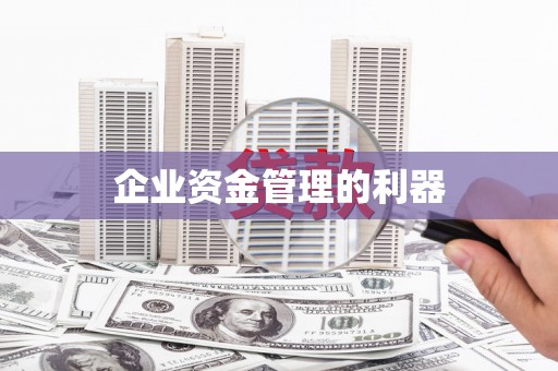 三门峡企业资金管理的利器