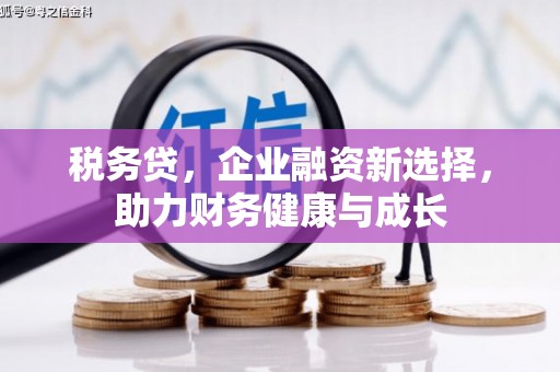 三门峡税务贷，企业融资新选择，助力财务健康与成长